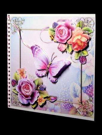 English Rose Garden 8" Square Card Mini-kit by Dianne Jackson