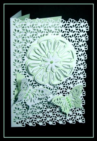 Lacy Card With Butterfly by Dianne Jackson