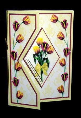 Tulips - Diamond Cut-out Mini Kit by Dianne Jackson
