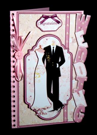 Wedding Day Over the Side with Decoupage by Dianne Jackson