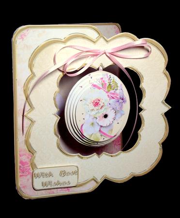 White Flower Cluster Pendant Card Kit by Dianne Jackson