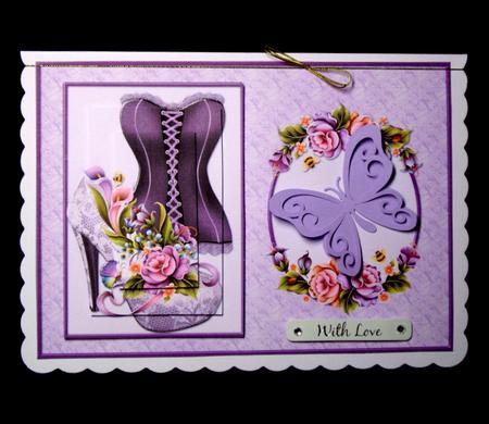 Shoe Corset and Beautiful Flowers by Dianne Jackson