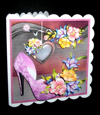 Floral Lace Shoe by Dianne Jackson