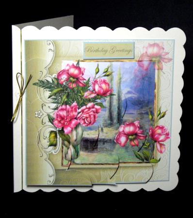 Rose Vase Scallop Corner Stacker by Dianne Jackson