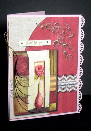 Portrait of a Rose Pyramid Card Kit by Dianne Jackson