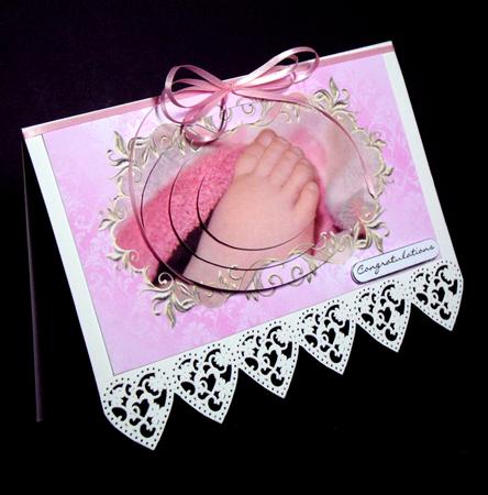 Baby Girl Feet Oval Pyramid by Dianne Jackson