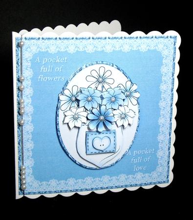 A Pocket Full of Flowers Blue by Dianne Jackson