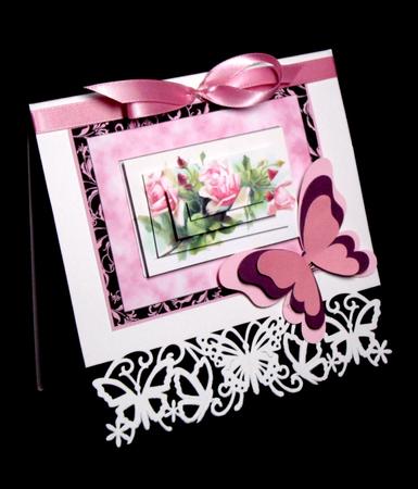 Pink Roses Pyramid Topper by Dianne Jackson