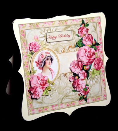 Victorian Lady with Vintage Rose's by Dianne Jackson