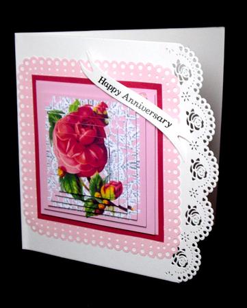Pretty Florals on Lace by Dianne Jackson