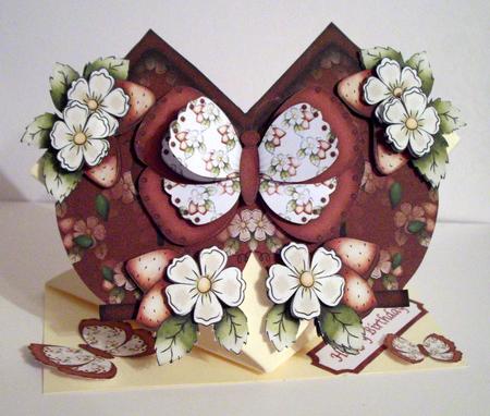Country Birthday Wishes Shaped Card by Dianne Jackson
