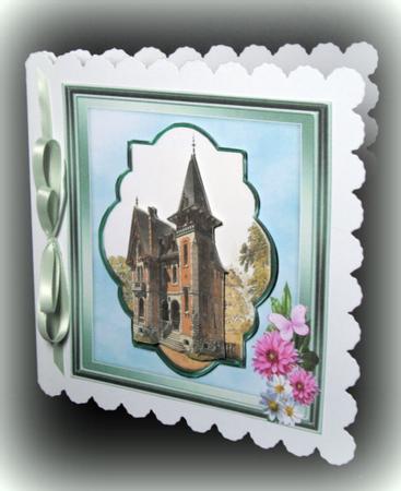 Victorian Church Card Top with Decoupage by Dianne Jackson