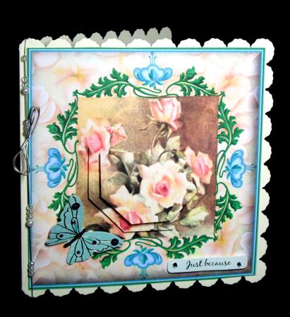 Vintage Floral Roses with Octagonal Pyramid by Dianne Jackson