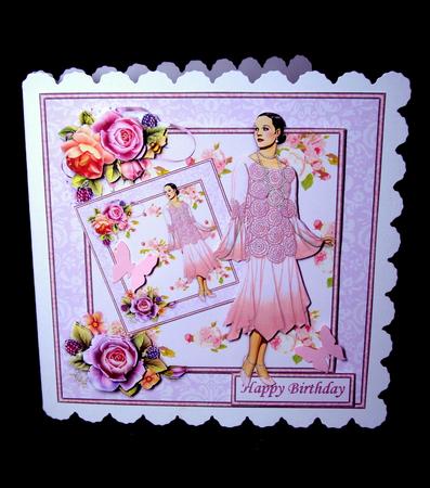 Pretty Rose 8x8 Mini Kit by Dianne Jackson