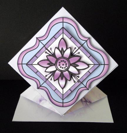 Stained Glass Flower by Dianne Jackson