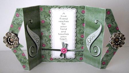 Floral Diamond Tri-fold Shutter Card Kit by Dianne Jackson