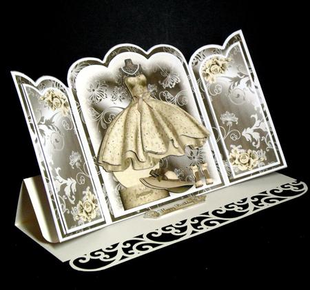 50's Style the Closet Card Kit with Decoupage and Envelope by Dianne Jackson