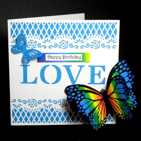 Mini 3D Butterfly (rainbow) Mini Kit by Dianne Jackson