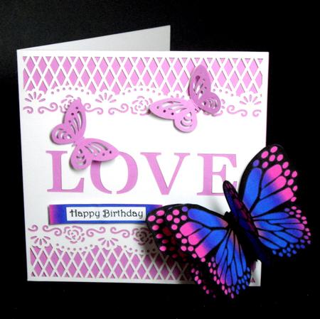 Mini 3D Butterfly (purple) Mini Kit by Dianne Jackson
