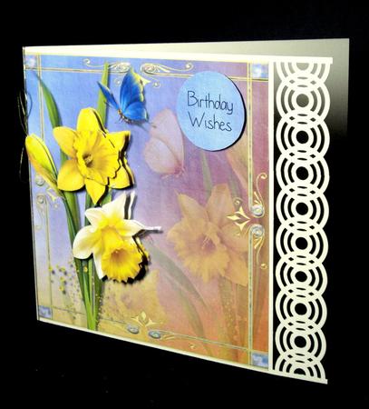 Gorgeous Daffodils Large Square Topper by Dianne Jackson