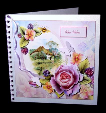 Country Home Card Front with Decoupage by Dianne Jackson