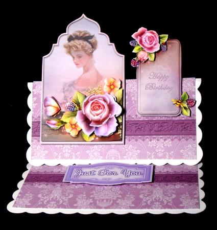 Victorian Lady with Flowers Over the Top Mini Kit by Dianne Jackson