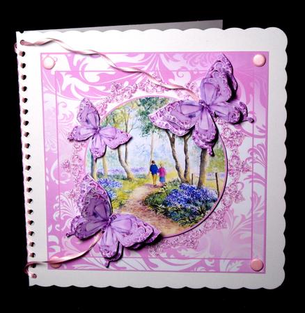 8x8 Walk in the Bluebell Wood Decoupage Sheet by Dianne Jackson