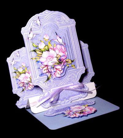 Pink Anemones on a Lilac Background Pyramage Topper by Dianne Jackson