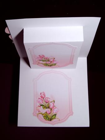 Pink Tulips and Butterflies Pyramage Topper Insert Plates by Dianne Jackson