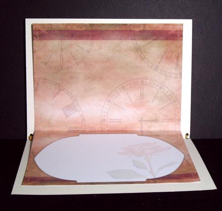 Roses Triptych Panels Matching A5 Insert - Dusky Pink by Dianne Jackson