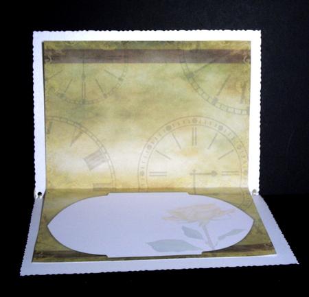 Roses Triptych Panels Matching A5 Insert - Olive Green by Dianne Jackson
