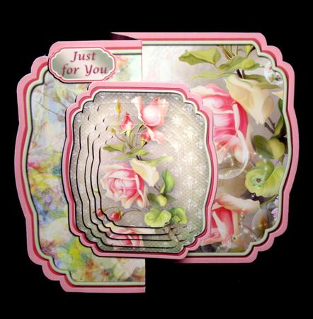 Peach Roses Fold Back Mini Kit by Dianne Jackson