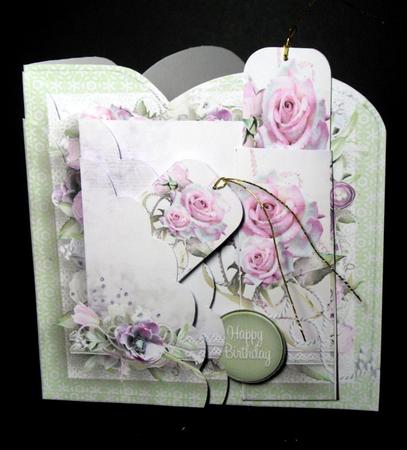 Rose and Flowers Bookmark Card by Dianne Jackson