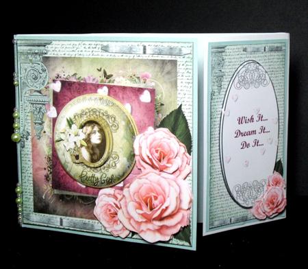 Pretty Girl Quick Card Topper & Insert by Dianne Jackson