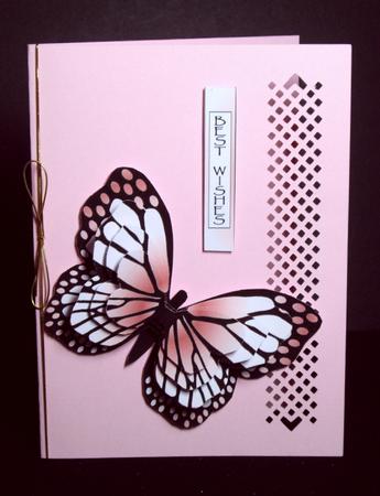 Butterfly Shaped Stacker - a Hint of Pink by Dianne Jackson