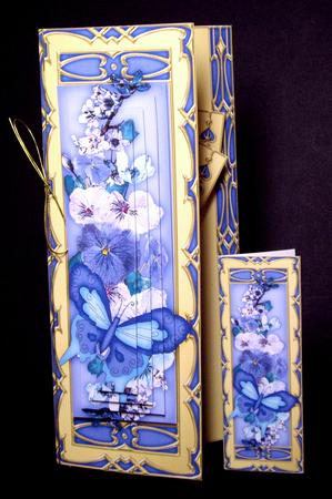 3D Offset Dl Flutterby Blues Pyramage Mini Kit by Dianne Jackson