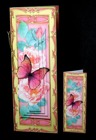 3D Offset Dl Butterfly & Roses Pyramage Mini Kit by Dianne Jackson