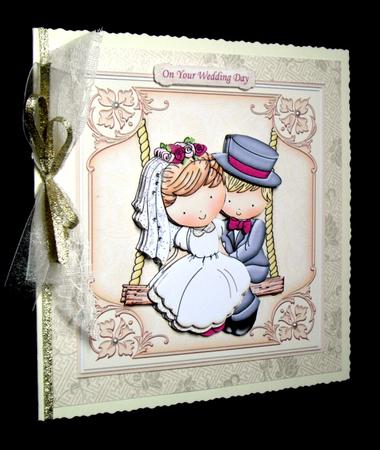 Wedding Swing Bride & Groom Topper & Decoupage by Dianne Jackson
