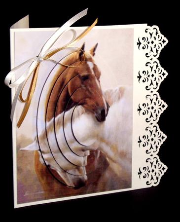 Beautiful Horses Oval Pyramids by Dianne Jackson