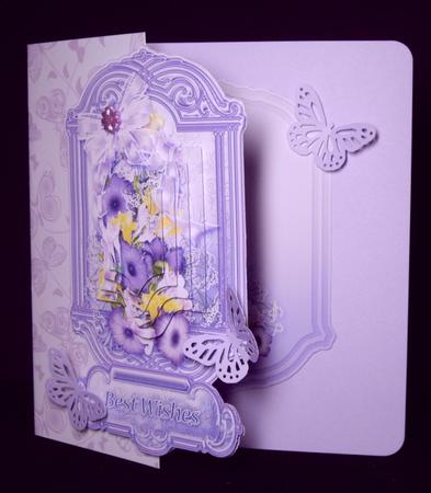 Lilac Petunias and Freesias Insert Plates by Dianne Jackson