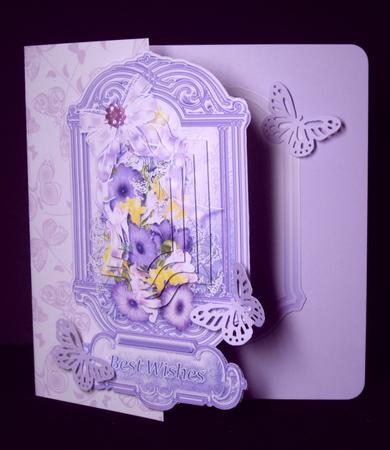 Lilac Petunias and Freesias Pyramage Topper by Dianne Jackson