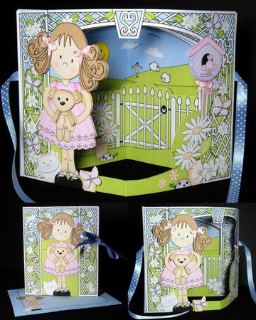 3D Girlz Zoe's Teddy Scene It Card Kit by Dianne Jackson