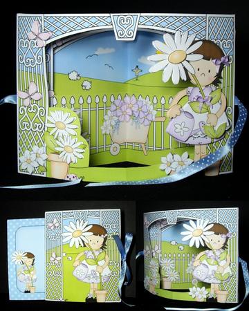 3D Girlz Suzi's Flower Scene It Card Kit by Dianne Jackson