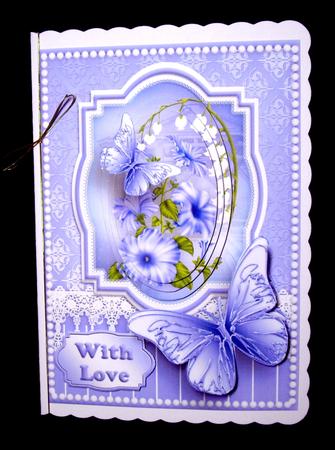 Lavender Flowers, Lace and Butterflies by Dianne Jackson