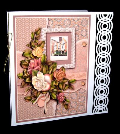 Blickling Hall Peach Landscape A4 Card Front by Dianne Jackson