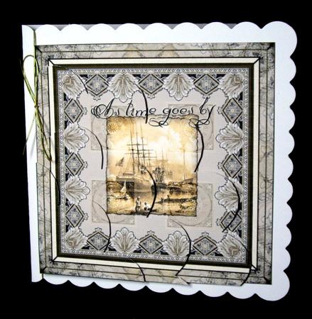As Time Goes by Ship Yard Shell Corner Stacker by Dianne Jackson
