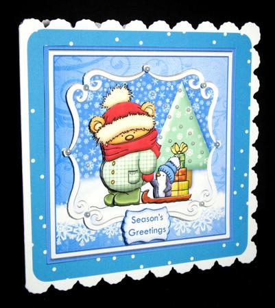 Hold My Hand Christmas Card Topper & Decoupage by Dianne Jackson