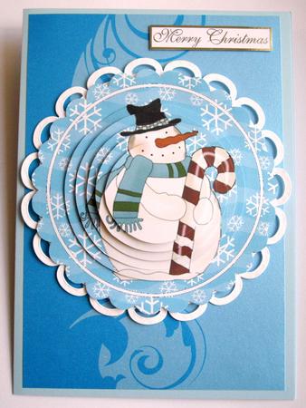Snowman Scalloped Edge Topper by Dianne Jackson