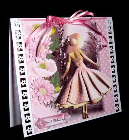 1950's Moonlight and the Polka Dot Pink Dress by Dianne Jackson