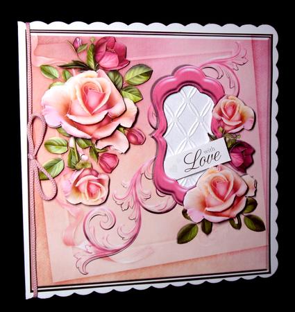 Add Your Own Greeting - Pink Posy by Dianne Jackson